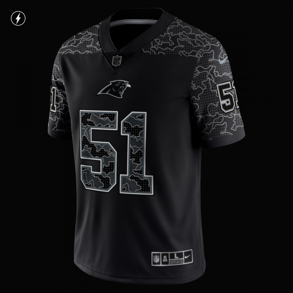 Sam Mills Carolina Panthers Nike Retired Player RFLCTV Limited Jersey - Black-Profan Arena